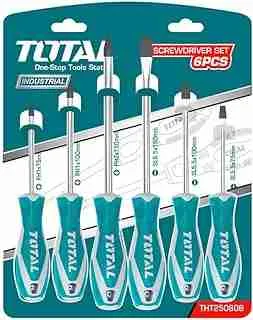 طقم مفكات توتال تولز 6 قطع - THT250606