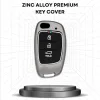 جراب ريموت معدن هيونداي رمادي داكن (HY2) -ix35 النترا Compatible with Hyundai