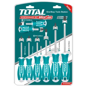 طقم مفكات 8 قطع توتال - THT250608