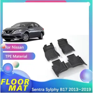 sentra دواسات ارضية TPE عالي الجودة متوافقة مع سيارة نيسان سنترا Sentra