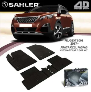3008sahler دواسات أرضية TPE متخصصة لسيارة بيجو3008 +2017 Peugeotمن ساهلر SAHLER