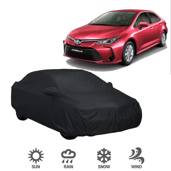 toyota cover غطاء وتربروف مبطن بطبقتين من القطن لسيارة Toyota Corollaتويوتا كورولا