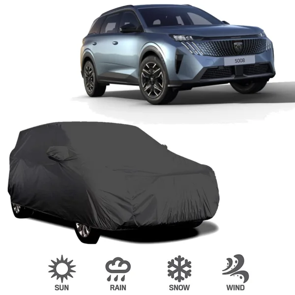 5008 COVER غطاء وتربروف طبقتين لحماية فى ظروف الطقس الشديدة ضد المطر والأتربة لسيارة بيجو Peugeot 5008