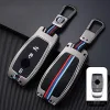 جراب مفتاح سيارة مرسيدس بنز E كلاس 2018 وE200 E300 W177 W213 من 3 ازرار، مع اضاءة ليلية وحلقة للمفاتيح، لون اسود
