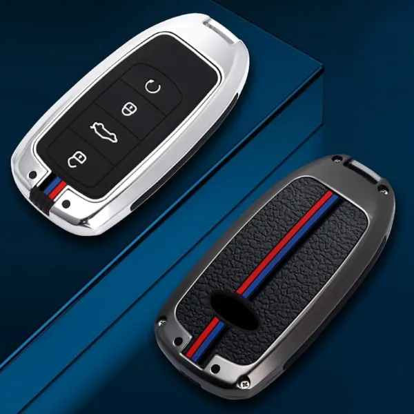 TIGGO7 PRO غطاء مفتاح تيجو زنك معدن 4 زرار بصمة لتيجو 7 بروماكس/4برو
