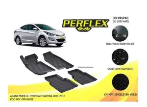 elentra md دواسات ماركة Perflex - مخصصة لسيارة Elantra MD هيونداي النترا 2015+