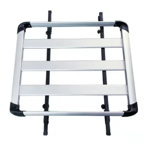 roof rack Silver شبكة سقف سيارة مقاس 100سم *100 سم من الألومنيوم-لون فضي