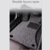 9D 2Layers دواسات جلدية فاخرة 9D متوافقة مع فولكس فاجن جيتا (2010-2022) -بطبقة من الموكت- مقاومة للماء والاوساخ - تصميم اسود فاخر