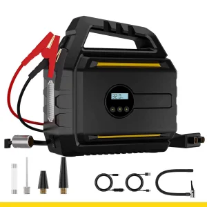 jumpstarter 7200 جهاز تشغيل بطارية السيارة(4×1)منفاخ كاوتش ديجيتال+باوربانك -كشاف طؤاري